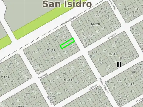 Terreno en Venta 8  mts Frente