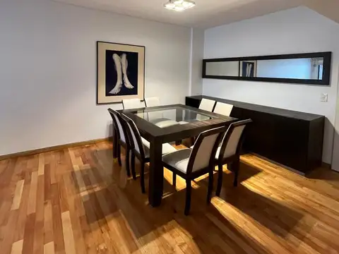 Alquiler temporario 3 ambientes amoblado y equipado con balcón terraza y pileta