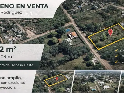 Terreno en Venta en General Rodríguez, USD 45.000