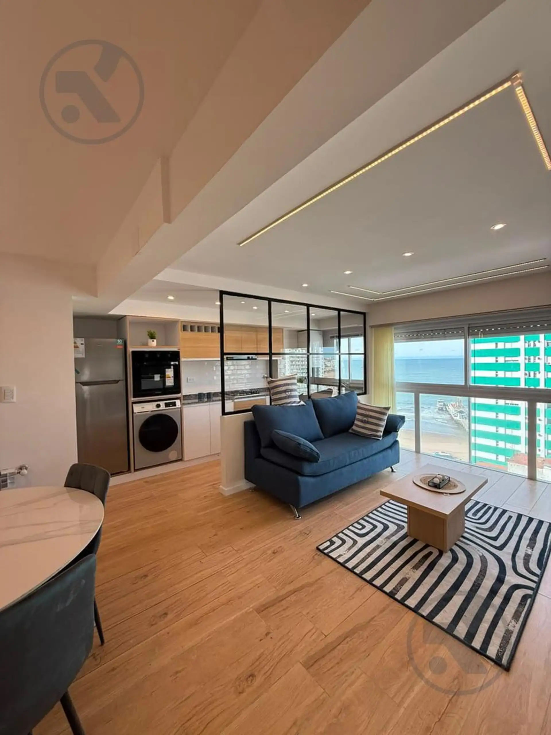 Depto 3 amb, 68m² con cochera y vista al mar — Centro