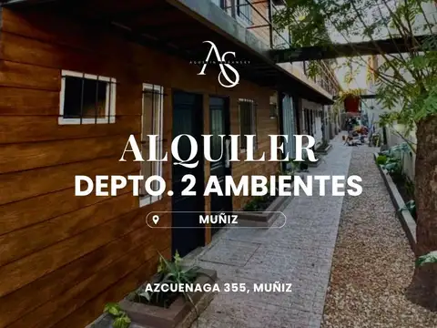 ALQUILER A ESTRENAR 2 AMBIENTES EN MUÑIZ