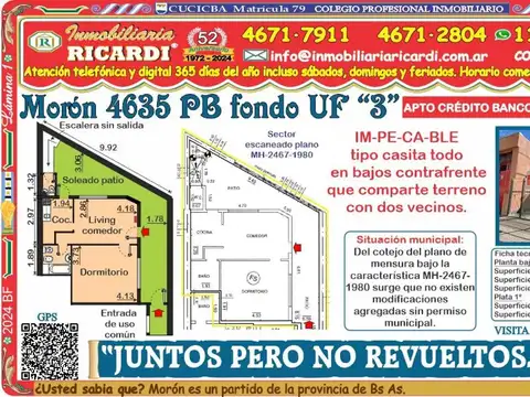 JUNTOS PERO NO REVUELTOS - Tipo casita PB fondo
