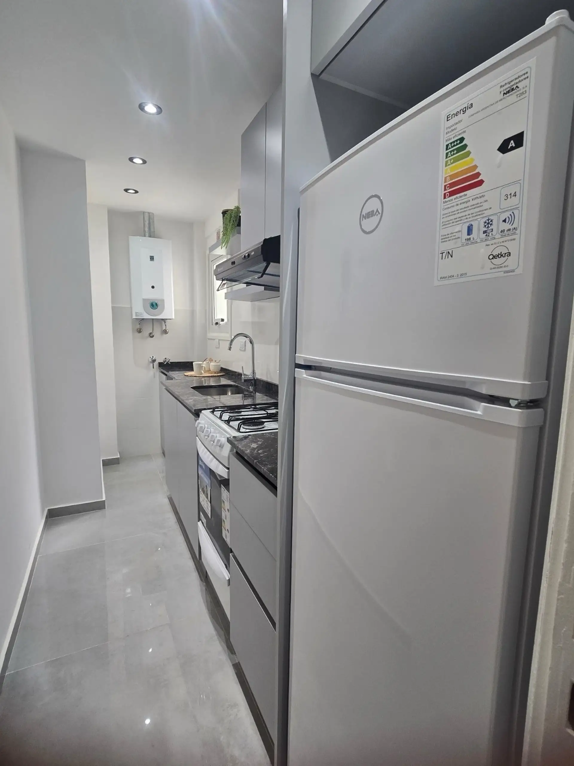 Departamento 1 amb, 34m² con balcón y parrilla — Plaza Colon