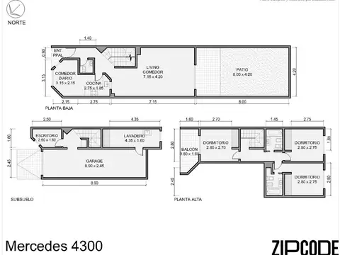 Depto Tipo Casa en Venta de 3 dormitorios