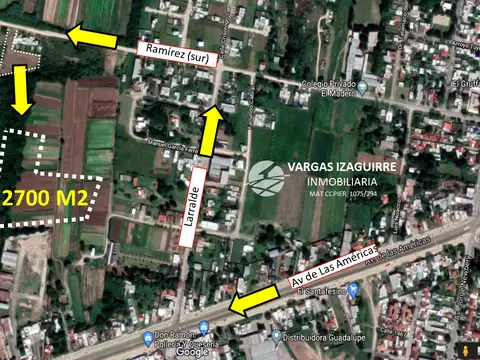 Terreno en Venta de 2700,0 m2