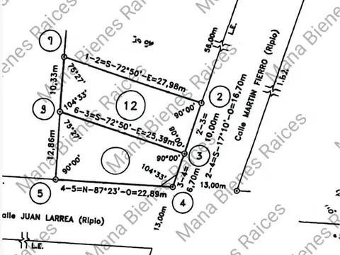 Terreno en Venta en Gualeguaychu, USD 19.000