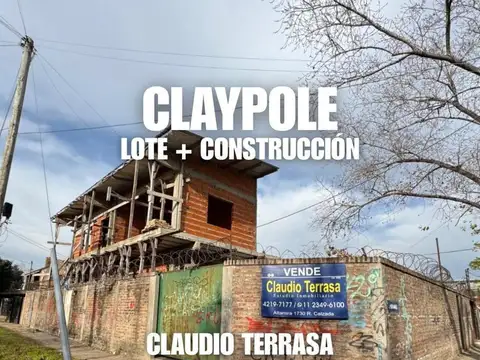 LOTE DE TERRENO CON CONSTRUCCIÓN EN VENTA EN CLAYPOLE