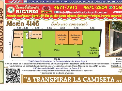 A TRANSPIRAR LA CAMISETA...casa solo uso comercial