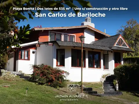 Casa y terreno en venta Barrio Playa Bonita Bariloche