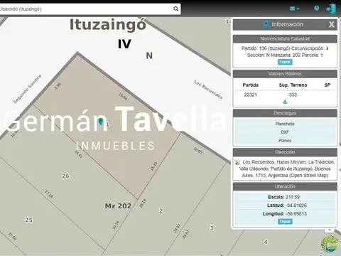 Terreno en Venta de 333,0 m2