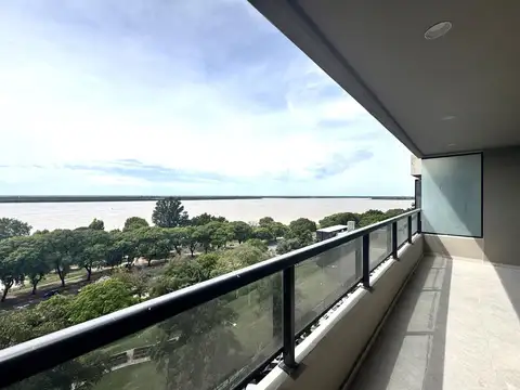 Hermoso departamento dos dormitorios con vista al rio en barrio Martin