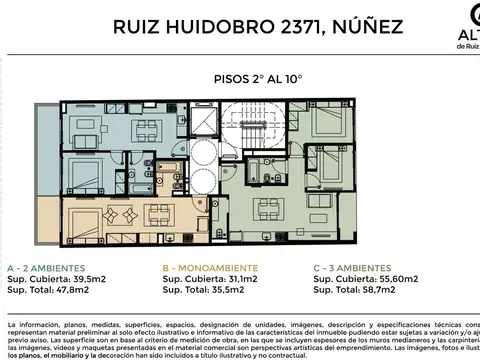 Departamento en  Nuñez - Entrega junio 2028