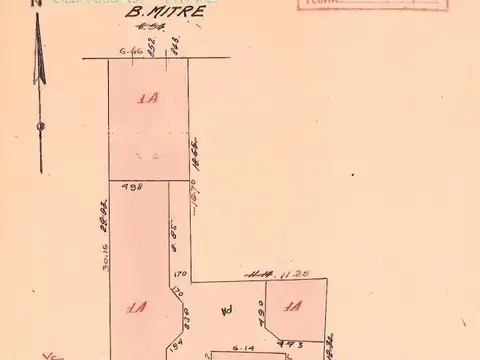 Terreno en Venta 6  mts Frente