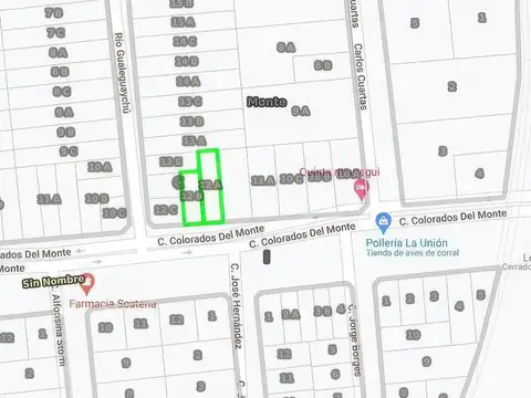 Colorados del Monte e/ Rio Gualeguaychu y Cuartas