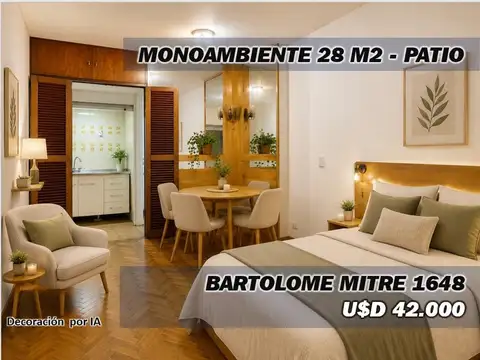Monoamb. B. Mitre 1648 Congreso,PB c/patio