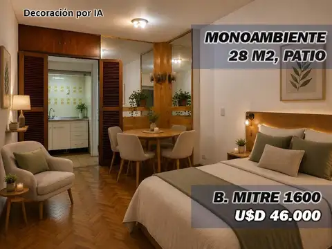 Monoamb. B. Mitre 1648 Congreso,PB c/patio