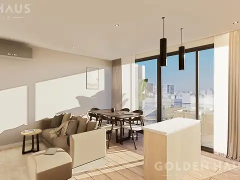 Departamento tres ambientes en venta en Coghlan con dos baños full amenities