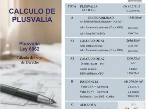 Terreno en Venta de 482,0 m2