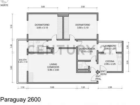 PARAGUAY 2600, Piso 6