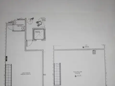 VILLA LURO.R. FALCON 6000.  LOCAL con ENTREPISO  de 132,38 Mts TOTALES
