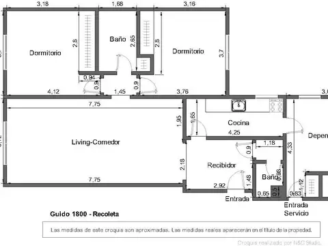 Departamento en Alquiler de 3 dormitorios