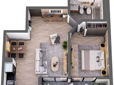 Venta Departamento en pozo, en El Palomar,  de 2 y 3 ambientes, amplios y luminosos, con balcones. cocheras