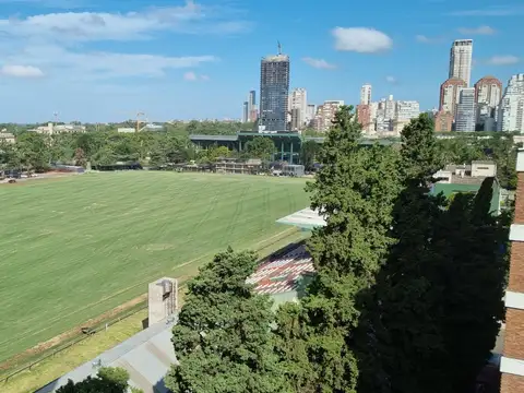VISTA PLENA AL CAMPO DE POLO DUPLEX 2 AMBIENTES, ALTURA DE 12 Y 13, FRENTE BALCON