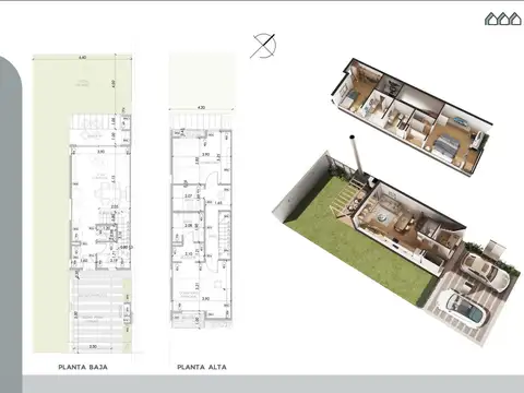 Departamento 3 ambientes con 2 baños