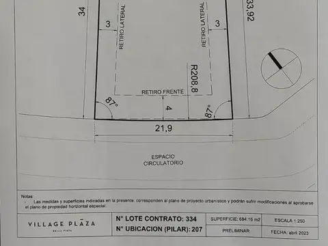 LOTE EN VILLAGE PLAZA-CALLE GABOTO