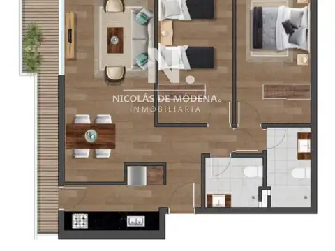 Departamento en Venta de 3 ambientes