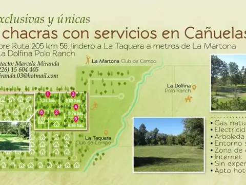 Chacras en venta en Cañuelas