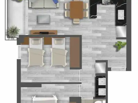 Departamento en Venta en Barrio Del Combate, USD 105.000