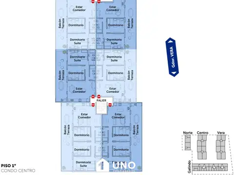 Departamento 4 ambientes con 3 baños