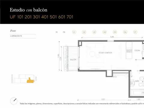 Departamento en Venta en Palermo, USD 98.000