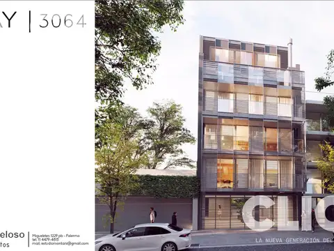 Venta - Semipiso de 3 Ambientes con Cochera - Clay y Báez - próximo al Campo de Polo - Las Cañitas