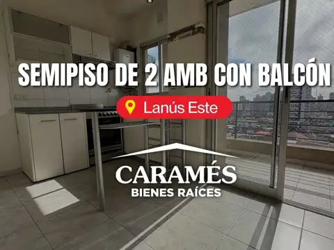 Depto semipiso de 2 amb c/ balcón aterrazado en pleno Lanús 