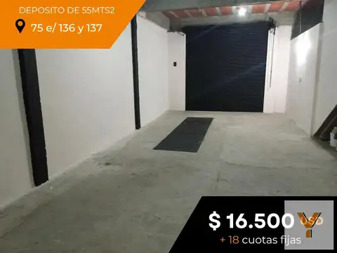 Depósito en venta - 129 mts2 - La Plata [FINANCIADO]
