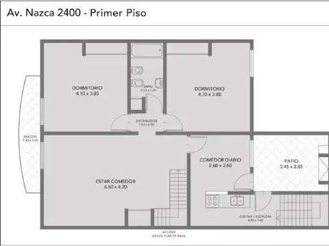 Depto Tipo Casa en Venta de 3 dormitorios