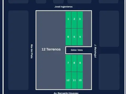 Terreno en Venta 52  mts Fondo