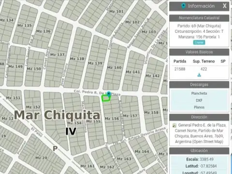 Terreno en Venta en Balneario Camet Norte, USD 25.000