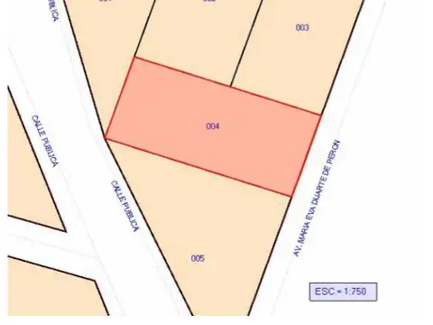 Terreno en Venta de 2516,0 m2
