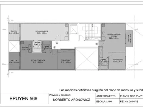 Departamento en Alquiler Apto profesional