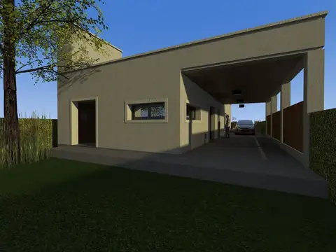 Casa 3 ambientes con 1 baño