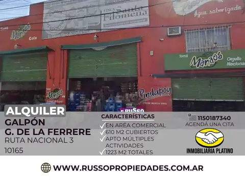 Alquiler de Galpón en Gregorio de Laferrere, La Matanza