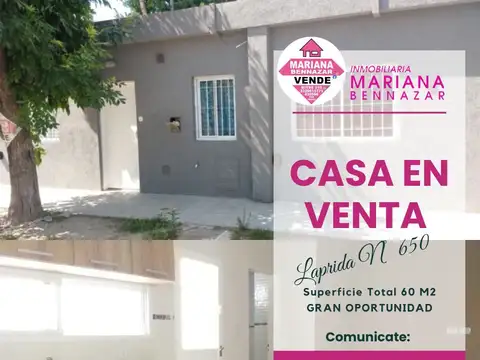 Casa de 1 Dormitorio en Venta - San Pedro