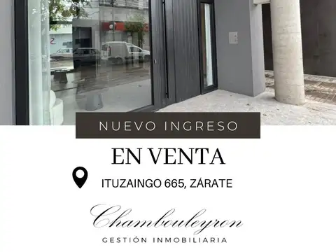 VENTA DEPTO 3 AMB. CON COCHERA, BALCÓN Y PATIO - ITUZAINGÓ 665, ZÁRATE