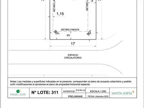 Terreno en Venta de 512,0 m2