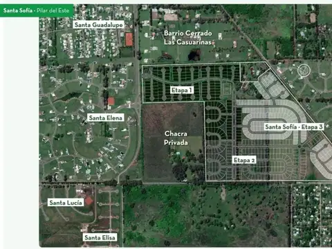 Terreno en Venta en Pilar Del Este - Santa Sofia, USD 37.000