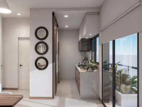 Departamento 2 ambientes con 1 baño