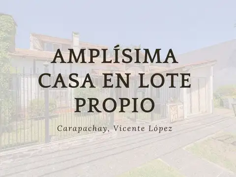 VENTA CASA MULTIFAMILIAR CON PILETA CARAPACHAY